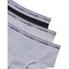 imageCalvin Klein Girls Modern Cotton Hipster Underwear MultipackIrridedescentWhiteBlack