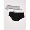 imageCalvin Klein Girls Modern Cotton Hipster Underwear MultipackWhiteBlackHeather