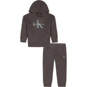 imageCalvin Klein Baby Boys 2 Pc Hooded Jogger SetCk Taupe