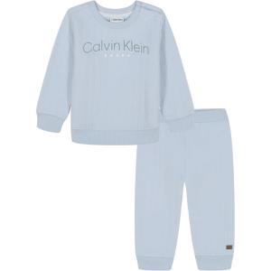 imageCalvin Klein Baby Boys 2 Pc Knit Jog SetLight Blue