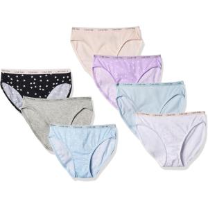 imageCalvin Klein Girls Cotton Underwear Bikini Panties 7 PackStars