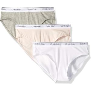 imageCalvin Klein Girls Modern Cotton Bikini Multipack3 Pack  Crystal Pink  Classic White  Heather Grey