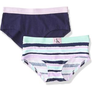 imageCalvin Klein Girls Modern Cotton Hipster Underwear Multipack2 Pack  Cool Tie DyeSymphony