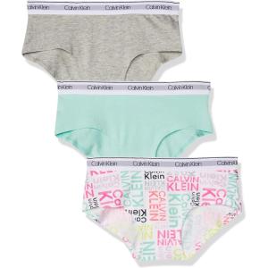 imageCalvin Klein Girls Modern Cotton Hipster Underwear Multipack3 Pack  Heather GreyTealSignature White