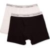 imageCalvin Klein Boys 2 Pack Boxer Briefs  Premium Cotton ComfortBlackClassic White