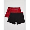 imageCalvin Klein Boys 2 Pack Boxer Briefs  Premium Cotton ComfortBlackRed