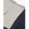 imageCalvin Klein Boys 2 Pack Boxer Briefs  Premium Cotton ComfortBlk IrisHgray