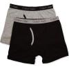 imageCalvin Klein Boys 2 Pack Boxer Briefs  Premium Cotton ComfortHgreyBlack