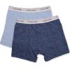 imageCalvin Klein Boys 2 Pack Boxer Briefs  Premium Cotton ComfortLogo BlueBlue Bell