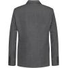 imageCalvin Klein Boys Blazer Suit Jacket 2 Single Breasted Closure Buttoned Cuffs ampamp Front Flap PocketsGrey Windowpane