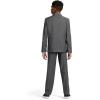 imageCalvin Klein Boys Blazer Suit Jacket 2 Single Breasted Closure Buttoned Cuffs ampamp Front Flap PocketsGrey Windowpane