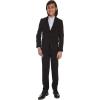 imageCalvin Klein Boys Flat BiStretch Dress Pant Straight Leg Fit Belt Loops ampamp Front PocketsBlack