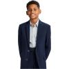 imageCalvin Klein Boys Flat BiStretch Dress Pant Straight Leg Fit Belt Loops ampamp Front PocketsNavy Infinite