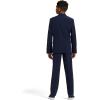 imageCalvin Klein Boys Flat BiStretch Dress Pant Straight Leg Fit Belt Loops ampamp Front PocketsNavy Infinite