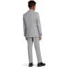 imageCalvin Klein Boys Flat BiStretch Dress Pant Straight Leg Fit Belt Loops ampamp Front PocketsSilver Metal