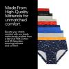 imageCalvin Klein Boys Little Modern Cotton Assorted Briefs Underwear 3 PackBlack Iris  Blue Heather