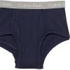 imageCalvin Klein Boys Little Modern Cotton Assorted Briefs Underwear 3 PackBlueCstlBlack