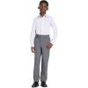 imageCalvin Klein Boys Long Sleeve Patterned Dress Shirt ButtonDown Style with Cuffs ampamp Shirttail HemPurple