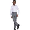 imageCalvin Klein Boys Long Sleeve Patterned Dress Shirt ButtonDown Style with Cuffs ampamp Shirttail HemPurple