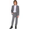imageCalvin Klein Boys Long Sleeve Sateen Dress Shirt ButtonDown Style with Cuffs ampamp Shirttail HemWhite