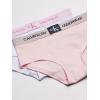 imageCalvin Klein Girls Modern Cotton Hipster Panty Underwear 2 PackCrystal Pink  Classic White  2 Pack