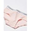 imageCalvin Klein Girls Modern Cotton Hipster Panty Underwear 2 PackGreyCrystal Pink White Band