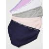 imageCalvin Klein Girls Underwear Cotton Bikini Panty 5 PackHeather GreyWhiteCrystal PinkSymphonyCk Lilac