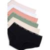 imageCalvin Klein girls Cotton Hipster Underwear Panties 6packBlueHeatherBlack
