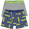 Blue Statement Print  Heather Grey