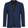 imageCalvin Klein Boys Blazer Suit Jacket 2 Single Breasted Closure Buttoned Cuffs ampamp Front Flap PocketsBank Blue Perfomance