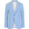 imageCalvin Klein Boys Blazer Suit Jacket 2 Single Breasted Closure Buttoned Cuffs ampamp Front Flap PocketsBel Air Blue Performance