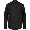 imageCalvin Klein Boys Long Sleeve Patterned Dress Shirt ButtonDown Style with Cuffs ampamp Shirttail HemBlack Dobby Stripe