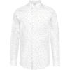 imageCalvin Klein Boys Long Sleeve Patterned Dress Shirt ButtonDown Style with Cuffs ampamp Shirttail HemBlue Dapple Print