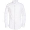 imageCalvin Klein Boys Long Sleeve Patterned Dress Shirt ButtonDown Style with Cuffs ampamp Shirttail HemLogo White
