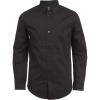 imageCalvin Klein Boys Long Sleeve Patterned Dress Shirt ButtonDown Style with Cuffs ampamp Shirttail HemMetallic Black