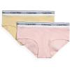 imageCalvin Klein Girls Modern Cotton Hipster Panty Underwear 2 PackCrystal Pink  Nude