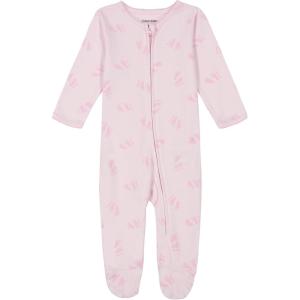imageCalvin Klein Baby Girls Footed CoverallPrinted Bright White