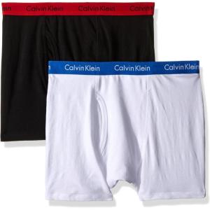 imageCalvin Klein Boys 2 Pack Boxer Briefs  Premium Cotton ComfortAssorted
