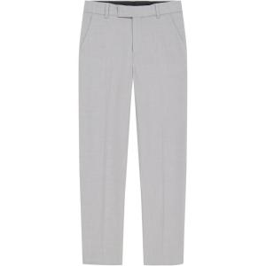 imageCalvin Klein Boys Flat BiStretch Dress Pant Straight Leg Fit Belt Loops ampamp Front PocketsSilver Metal