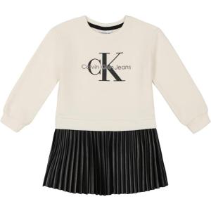 imageCalvin Klein Girls DressAntique WhiteDeep Black