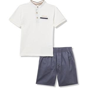 imageCalvin Klein babyboys 2pc Short SetMarshmallowOmbre Blue