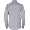 imageCalvin Klein Boys Long Sleeve Slim Fit Dress Shirt ButtonDown Style with Cuffs ampamp Shirttail HemSilver Metal