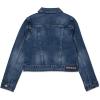 imageCalvin Klein Girls Basic Jean Jacket Stretch Denim with Button Closure Casual StyleAuthentic