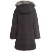 imageCalvin Klein Girls Hooded Winter Puffer Jacket FullLength Heavyweight Coat with Fleece LiningBlack Aerial
