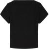 imageCalvin Klein Girls Short Sleeve Babydoll TShirt Soft ampamp ComfortableBlack Ribbed Monogram