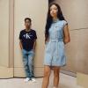 imageCalvin Klein Girls Short Sleeve Lightweight Chambray Denim Shirt DressChambray