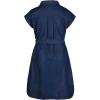 imageCalvin Klein Girls Short Sleeve Lightweight Chambray Denim Shirt DressDark Chambray