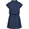 imageCalvin Klein Girls Short Sleeve Lightweight Chambray Denim Shirt DressDark ChambrayPopover
