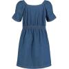imageCalvin Klein Girls Short Sleeve Lightweight Chambray Denim Shirt DressMedium ChambraySquare Neck