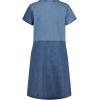 imageCalvin Klein Girls Short Sleeve Lightweight Chambray Denim Shirt DressOvercast Patchwork